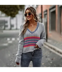 Casual V Neck Splice Long Sleeve Slim Wholesale Sweaters SSWN562276 15 Casual V Neck Splice Long Sleeve Slim Wholesale Sweaters SSWN562276 -Women Clothing Sales Store 07b9625f 4860 4732 bcc2 d0ac65cc50fb 16d09b98e9cbb36a2354308ca5db12bf