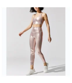 Fish Scale Bronzing Sports Tops With Padded & Leggings Fitness Yoga Suits Wholesale Activewear Sets SON560720