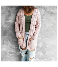 Wholesale Clothing Distributors Double Pockets Solid Color Knit Cardigan SW030681 -Women Clothing Sales Store 09ddcabe d897 4535 82ce 689a83a0a325 BA137412D6A5E15686969E4076D33CDA