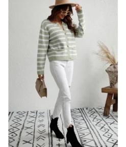 Striped Loose Casual Knitted Cardigan Single-Breasted Sweater Wholesale Womens Tops SSWN536304 -Women Clothing Sales Store 0d19d817 386b 433a 94eb 446f35ccf6e2 c37113e25c1cf4d0c32af172dccc8fc0