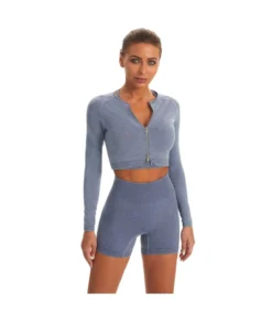 Seamless Sports Yoga Wholesale Activewear Fitness Long-Sleeved Shorts Women Suits SO230153 -Women Clothing Sales Store 0d9493a8 18ca 405c 8ca5 946148396cf6 18E6A487FD265FD9740E2884AFC15DEC