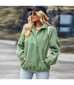 Fashion Lapel Fleece Pullover Top Casual Long Sleeve Solid Color Wholesale Sweatshirt STN561064 -Women Clothing Sales Store 0e15a661 7912 432e 8cc8 68ee21f71d79 4bbf9c6a39b463b8afe67240940749dd