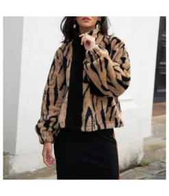 Thick Warm Cardigan Wholesale Fur Coats Leopard Zipper Double-Sided Fleece SOU181184 -Women Clothing Sales Store 0e3a748d 3747 463a 8b6a e894501c13e3 4B23560F26AD85F9F00E3E4F8CCB4558