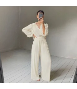 Fashion Simple Long Sleeve Loose Rib Pleated Women Shirts Wholesale Blouse STN536415 -Women Clothing Sales Store 0f4093b2 ff9e 425f 9d9b 28eeddfb277b O1CN01SN1x0O2GztlqKvY66 2212501819087 0 cib