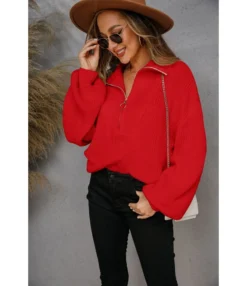 Solid Color Zip Lapel Knitwear Women Knit Pullover Wholesale Sweaters SSWN535333 -Women Clothing Sales Store 0fc81294 8f9f 4ba2 b754 ffa00a811fbd O1CN01Typtt61trRKdW9Gjg 2747575955 0 cib