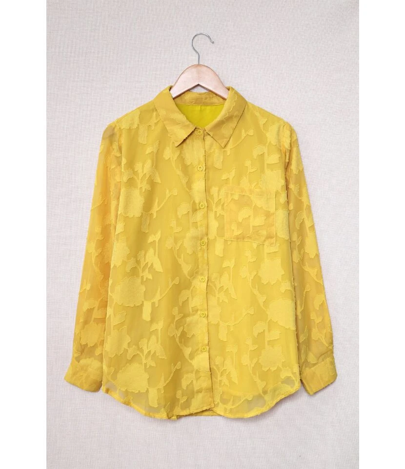 Spring Lace Tulle Long Sleeve Chiffon Shirt Vendors ST220126 7 Spring Lace Tulle Long Sleeve Chiffon Shirt Vendors ST220126 - Image 7