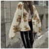 Wholesale Women Clothing Bear Lambswool Sweater Jacket SW161304