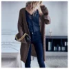 Long Cardigan Coat Wholesale Women Fashion Solid SOU162680