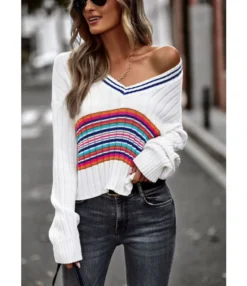 Casual V Neck Splice Long Sleeve Slim Wholesale Sweaters SSWN562276 11 Casual V Neck Splice Long Sleeve Slim Wholesale Sweaters SSWN562276 -Women Clothing Sales Store 1202d434 b71b 4212 9be0 118c56844808 90ac236a153b898691d3f5cbac74eeee