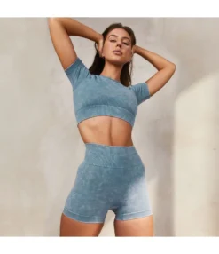 Sand Wash Short T Shirts & Shorts Womens 2pcs Yoga Suits Workout Sets Wholesale Activewear SON534207 -Women Clothing Sales Store 13911f9c 29c0 4190 b087 f8ed006a2364 d31fb593cbbf9a9a8ff01d4c4168ee1a