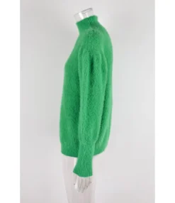 Long Sleeve Casual Pullover Furry Solid Color Knit Sweater Wholesale Women'S Top -Women Clothing Sales Store 13c6f9c38d32456f8609b0380113e9ee