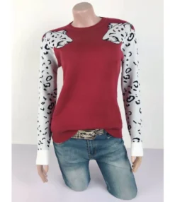 Casual Color-Blocking Print Tops Long Sleeve Loose Wholesale Sweater SSWN561050 -Women Clothing Sales Store 13def40d 1ea9 442c 9e30 7a88c9472a66 0c3d9725210d7a662ef24187f518f9b7