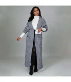 Fashion Casual Long Sleeve Women Long Sweater Jacket Wholesale Cardigan SOUN536738 -Women Clothing Sales Store 169b6eb3 5159 4b2f 8b46 bf5f5f8fb275 34abe25f2bf77c5eab4d9aa0bd5ac378