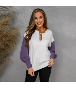 Casual Long Sleeve Button Pullover Knitted Sweater Wholesale Women Top -Women Clothing Sales Store 1a56bb85 dd4a 40be a113 dc9e14dc5db3 33d69db7cce2b92499710e6ef10816a0