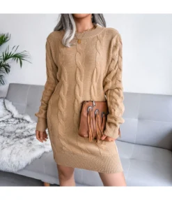 Long Knitted Sweater Crew Neck Twisted Hip SS170088 17 Long Knitted Sweater Crew Neck Twisted Hip SS170088 -Women Clothing Sales Store 1ca1661b c12f 4c9d 926f 158548756016 CE56894BFBAF2465418C23DA60413521