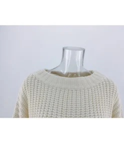 Round Neck Color-blocking Crochet Sweater -Women Clothing Sales Store 200508417 7