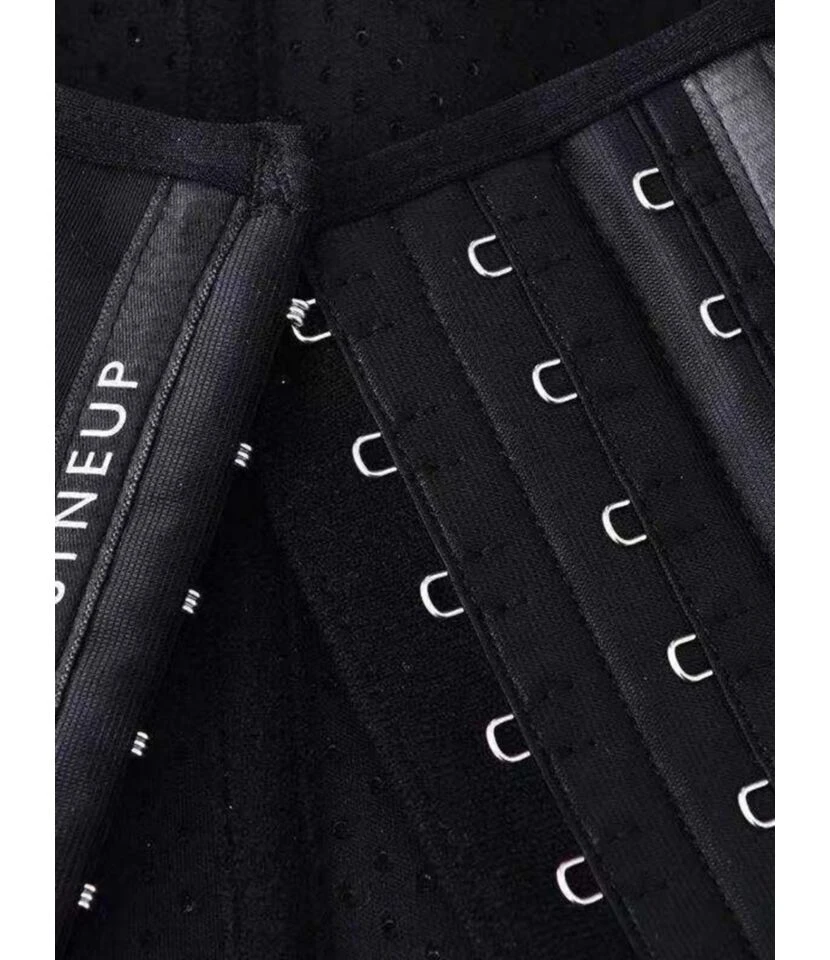 Black Sports Fitness Waist Corset Belt 4 Black Sports Fitness Waist Corset Belt - Image 4