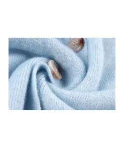 Pocket Side Solid Color Button Front Knit Cardigan -Women Clothing Sales Store 200811981 10