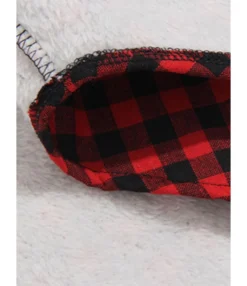 Women Pocket Decor Plaid Hooded Shirt -Women Clothing Sales Store 200901093 9