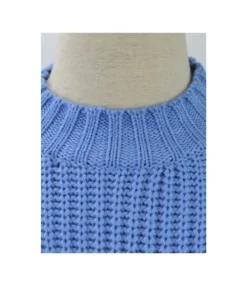 Dolman Sleeve Solid Color Crochet Sweater -Women Clothing Sales Store 200903318 11