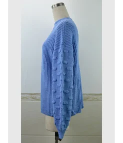 Dolman Sleeve Solid Color Crochet Sweater -Women Clothing Sales Store 200903318 14