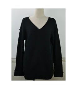 V-collar Seam Ribbed Knitting Sweater -Women Clothing Sales Store 200903564 11