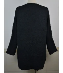 Drop Sleeve Pocket Plain Grain Fleece Cardigan -Women Clothing Sales Store 200909697 13