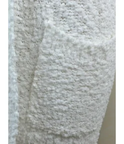 Drop Sleeve Pocket Plain Grain Fleece Cardigan -Women Clothing Sales Store 200909697 5