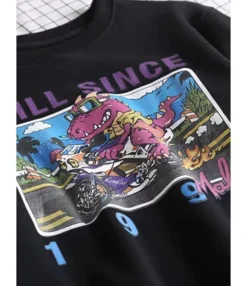 Chill Since 1993 Dinosaur Print Sweatshirt -Women Clothing Sales Store 200910623 5