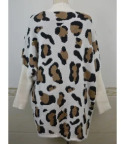 Leopard Hit Color Knit Cardigan 17 Leopard Hit Color Knit Cardigan -Women Clothing Sales Store 200922136 10