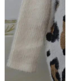 Leopard Hit Color Knit Cardigan 20 Leopard Hit Color Knit Cardigan -Women Clothing Sales Store 200922136 6