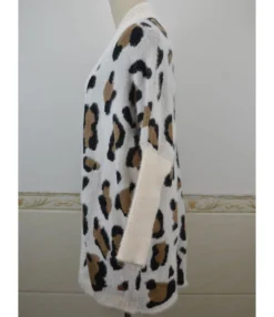 Leopard Hit Color Knit Cardigan 16 Leopard Hit Color Knit Cardigan -Women Clothing Sales Store 200922136 9