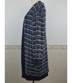 Houndstooth Pocket Knit Cardigan -Women Clothing Sales Store 200922172 11