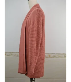 Solid Color Pocket Ribbed Knit Cardigan -Women Clothing Sales Store 200922889 6