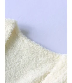 Plush Bathrobe Kimono With Belt -Women Clothing Sales Store 200925330 3