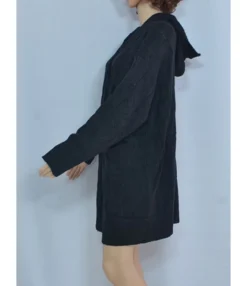 Twist Knit Pocket Hooded Cardigan -Women Clothing Sales Store 200928527 10