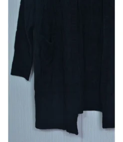 Twist Knit Pocket Hooded Cardigan -Women Clothing Sales Store 200928527 7