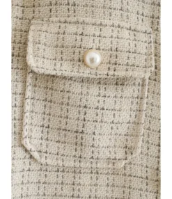 Flap Pocket Pearl Button Plaid Shirt Coat -Women Clothing Sales Store 201006741 6