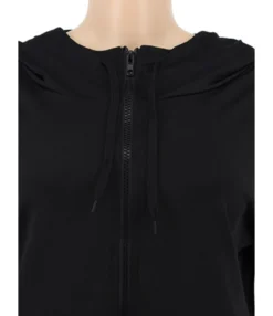 2-piece Plain Zipper Hooded Sweatshirt Match Drawstring Pants Set 19 2-piece Plain Zipper Hooded Sweatshirt Match Drawstring Pants Set -Women Clothing Sales Store 201009737 8