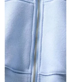 Pure Color Zipper Hooded Sweatshirt 22 Pure Color Zipper Hooded Sweatshirt -Women Clothing Sales Store 201016194 6