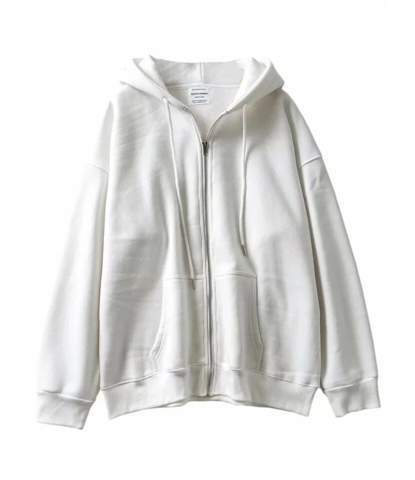 Pure Color Zipper Hooded Sweatshirt 10 Pure Color Zipper Hooded Sweatshirt - Image 10