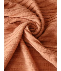 Drop Sleeve Solid Textured Knitted Buttoned Sweater Cardigan -Women Clothing Sales Store 201203490 8