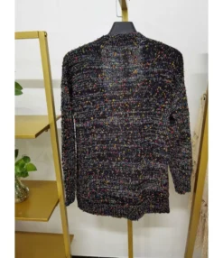 Colorful Dots Jacquard Knitted Cardigan -Women Clothing Sales Store 210111966 6