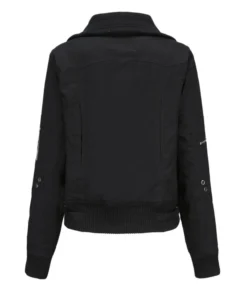 Lapel Neck Ribbed Patchwork Pufff Coat -Women Clothing Sales Store 210115073 2