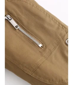 Lapel Neck Ribbed Patchwork Pufff Coat -Women Clothing Sales Store 210115073 8