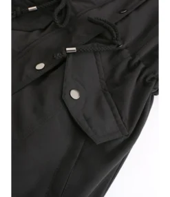 Sherpa Lining Hooded Parka Coat -Women Clothing Sales Store 210115215 11