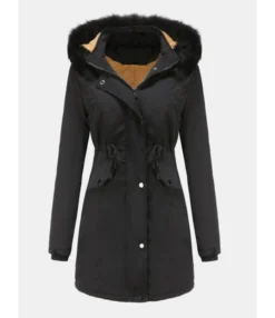 Sherpa Lining Hooded Parka Coat