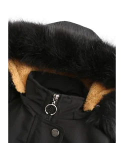 Sherpa Lining Hooded Parka Coat -Women Clothing Sales Store 210115215 6