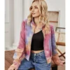 Stand Collar Tie-dye Jacket