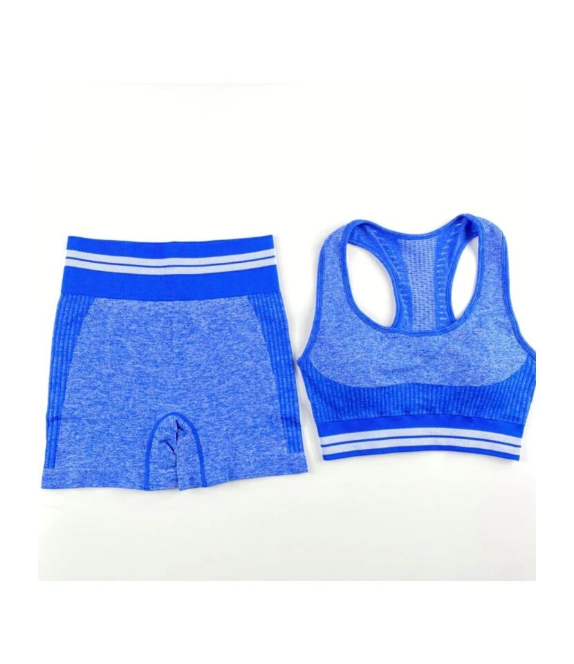 2-piece Stripe Detail Sports Set Tank Top & Biker Shorts 6 2-piece Stripe Detail Sports Set Tank Top & Biker Shorts - Image 6